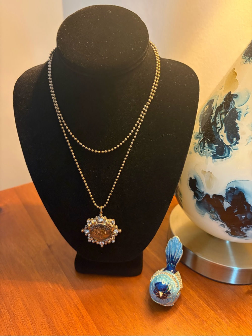 Virgins Saints & Angels Gold-Tone Crystal Accent Tree of Life Medallion Necklace